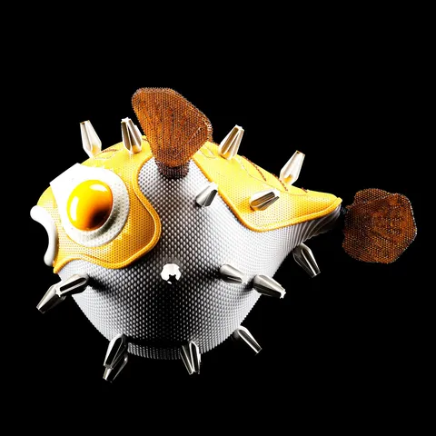 Pufferfish Model - Blender 3d models