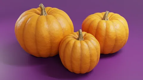 Pumpkins - Blender 3d models