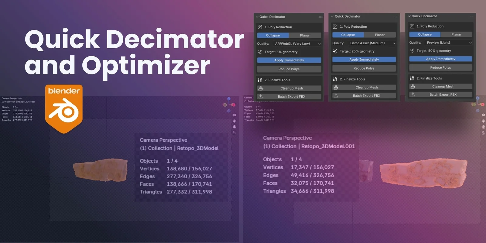 Quick Decimator Optimizer screenshot 2