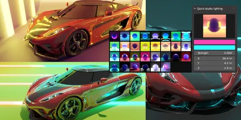 Quick Studio Light - Blender addons