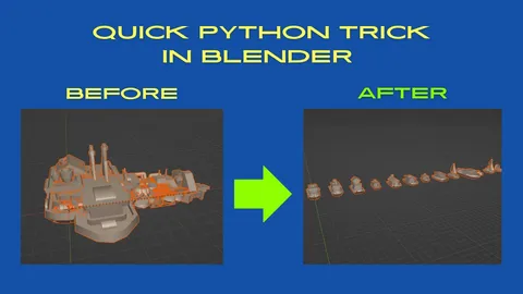 Organize Objects Along X-Axis - Blender addons