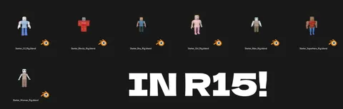R15 Roblox Starter Rigs - Blender 3d models