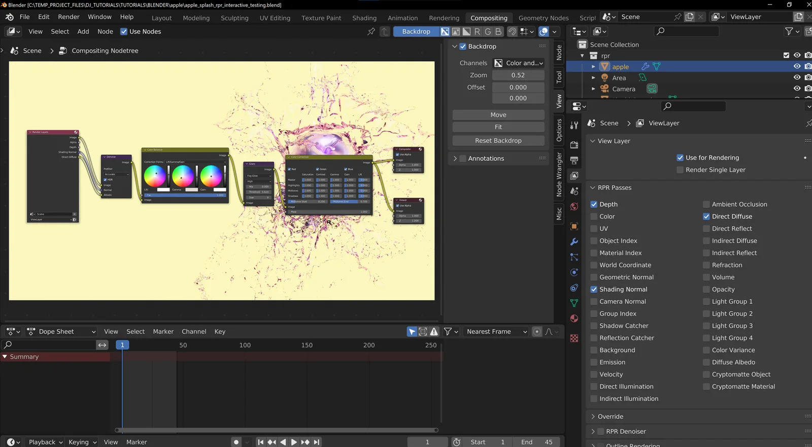 Fluid Splash Project File screenshot 3