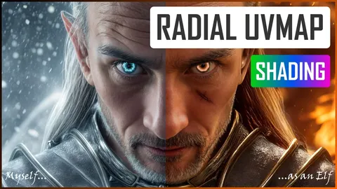 Radial UVmap - Blender shaders