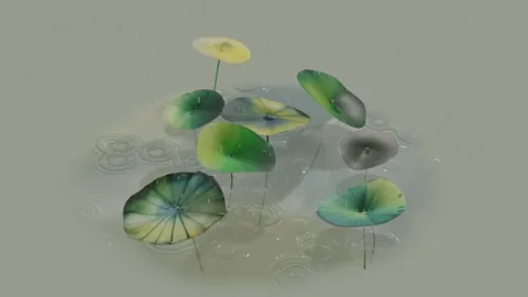 Rain Simulation Nodes - Blender geometry nodes