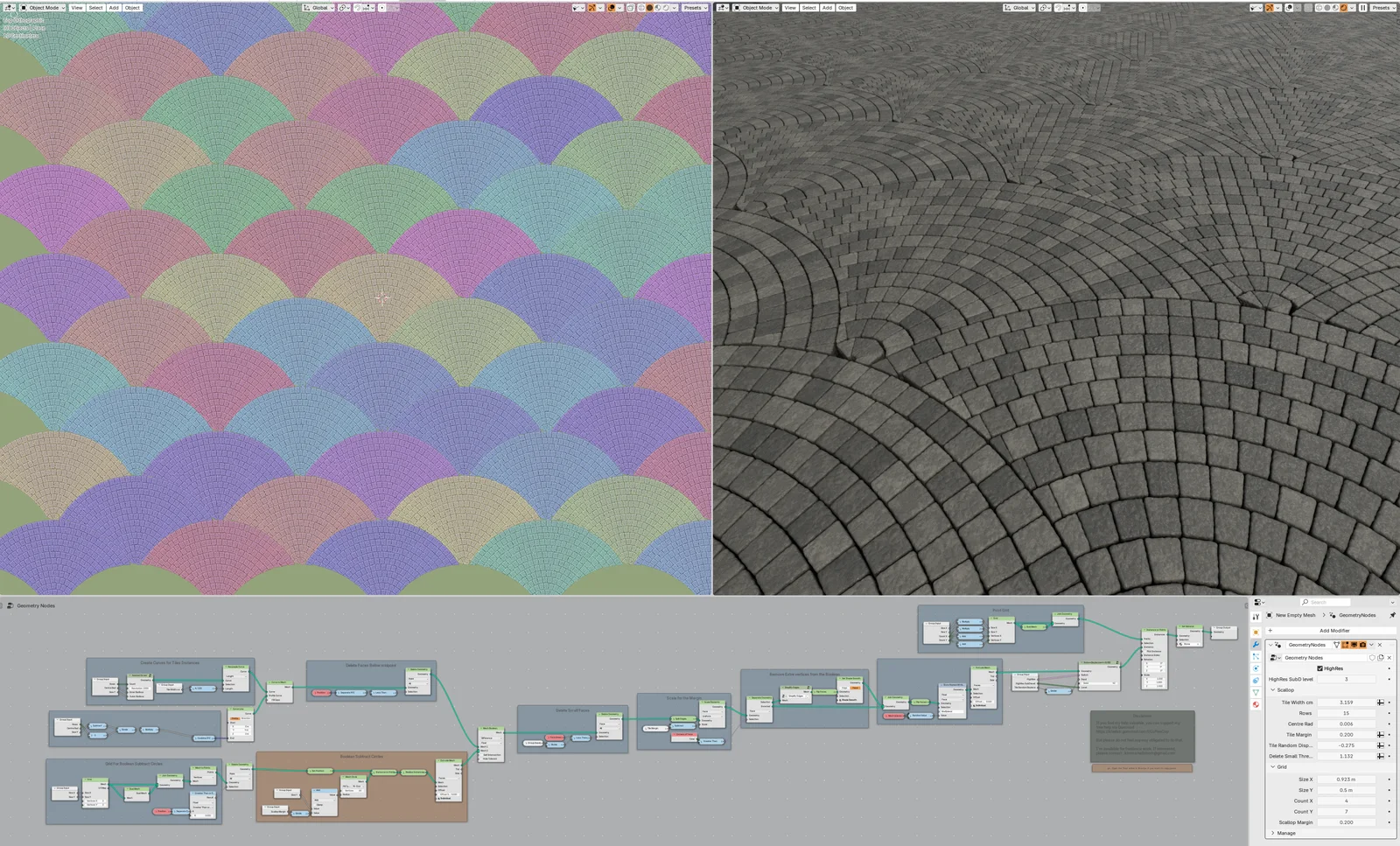 Random Geometry Nodes Scenes screenshot 2