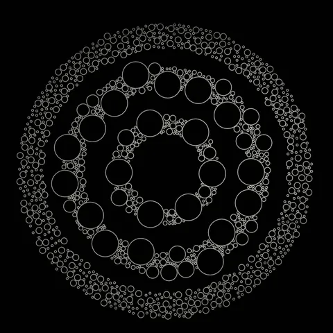 Random Size Poisson Disc - Blender geometry nodes