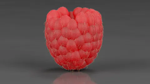 Raspberry Sample - Blender geometry nodes