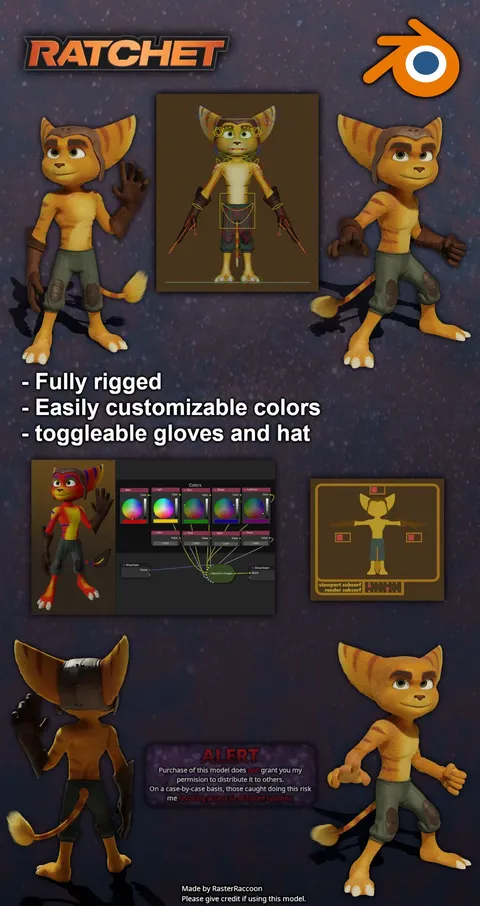 Ratchet - Blender 3d models