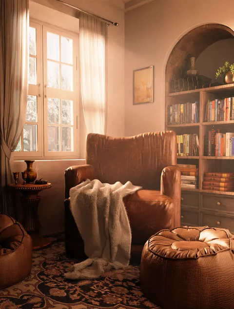Reading Room Interior - Blender scenes