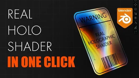 Real Holographic Texture - Blender shaders