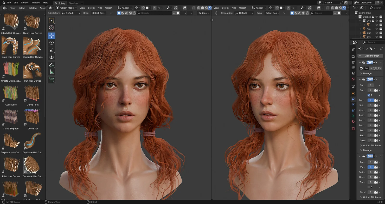 Realistic Girl Portrait Modeling screenshot 3