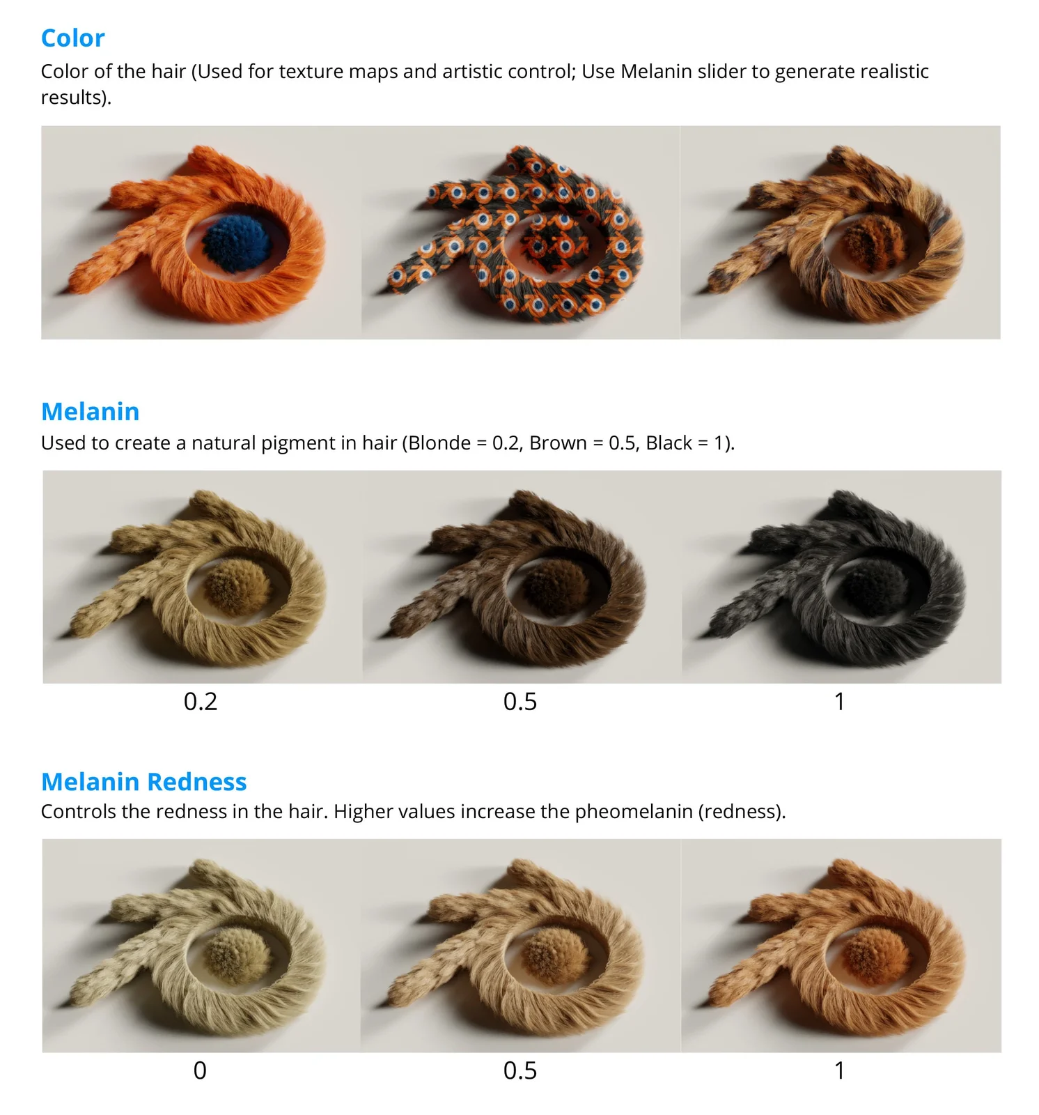 Realistic Hair Shader screenshot 2