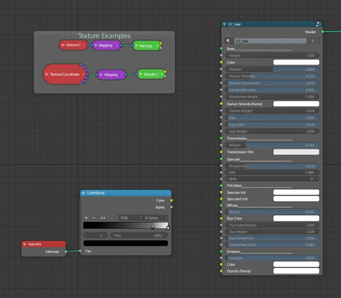 Realistic Hair Shader screenshot 3