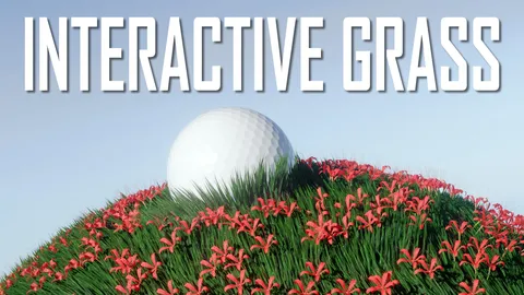Realistic Interactive Grass - Blender geometry nodes
