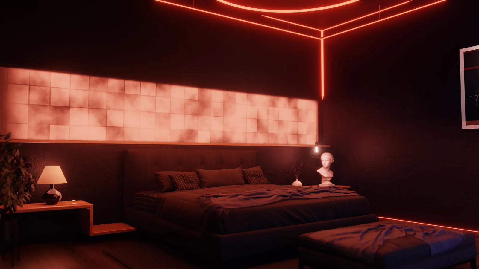 Modern Bedroom Interior screenshot 3