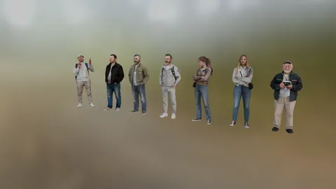Realistic People NPC Pack - Blender 3d models