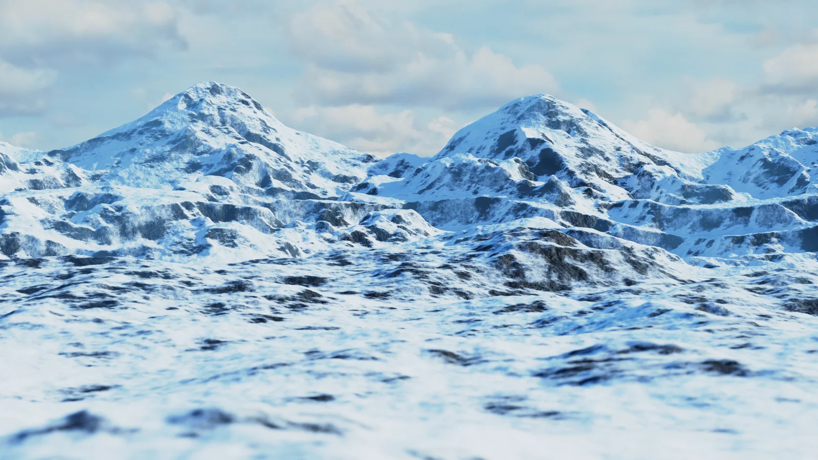 Realistic Snowy Mountains screenshot 4