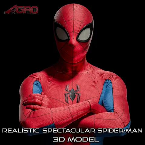 Realistic Spectacular Spider-Man - Blender 3d models