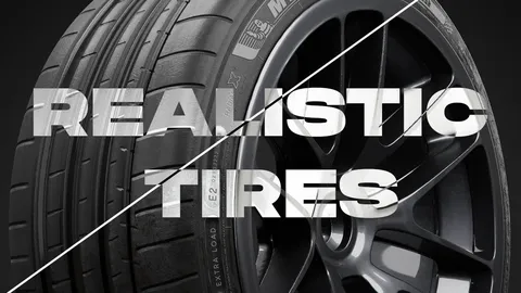 Realistic Tires - Blender 3d models