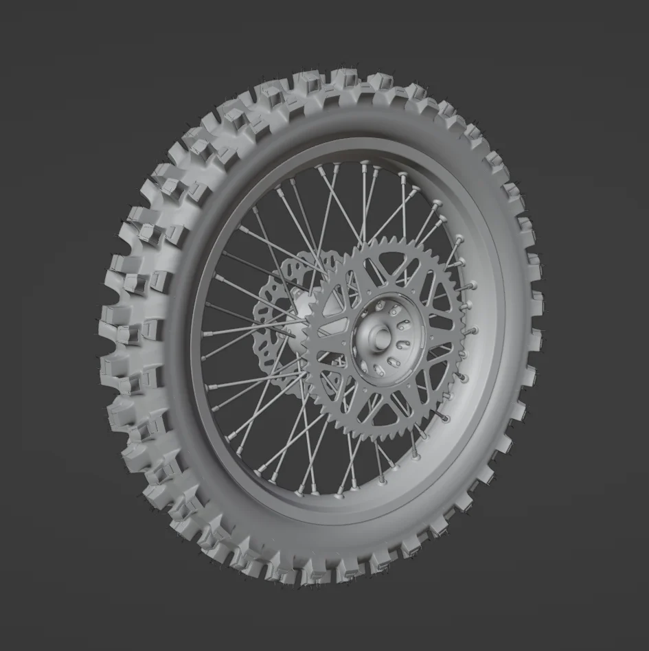Motocross Rear Wheel Assembly screenshot 2