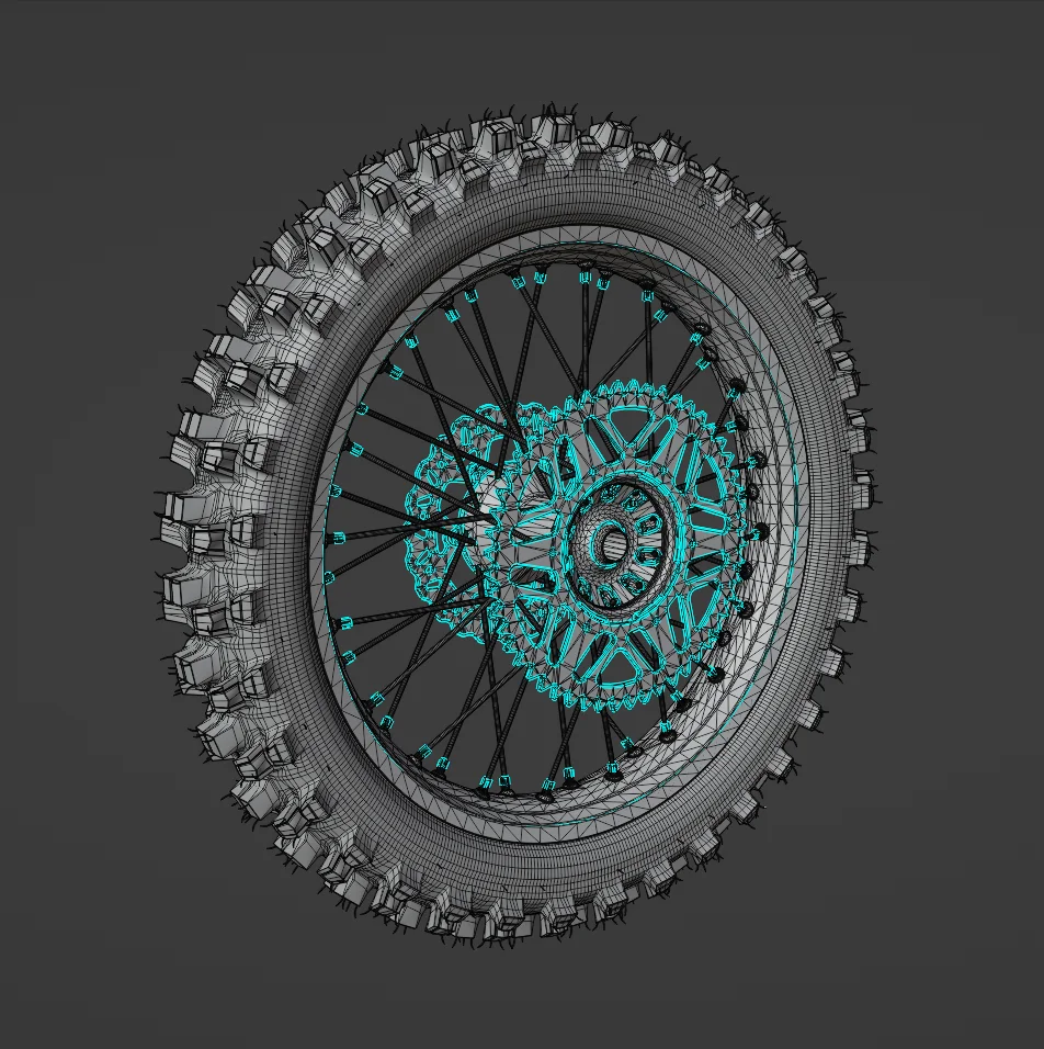 Motocross Rear Wheel Assembly screenshot 3