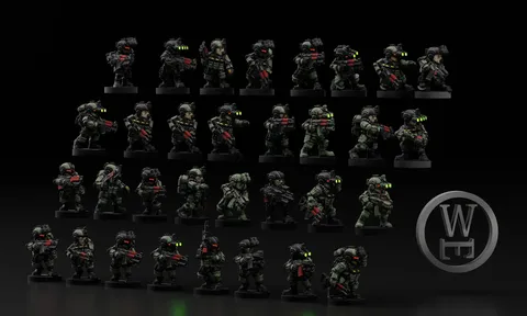 Reaztivyk Exclusion Zone Mercs - Blender 3d models