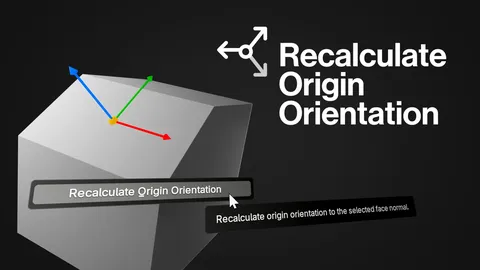 Recalculate Origin Orientation - Blender addons