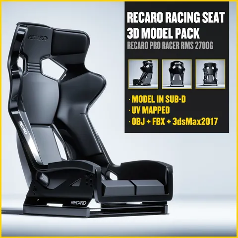 Recaro Pro Racer RMS 2700G - Blender 3d models