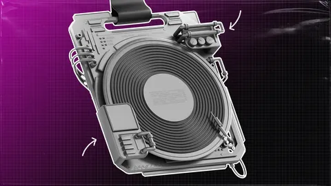Record Player Fast Track - Blender 3d models
