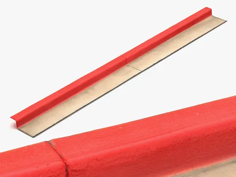 Red Curb Scan - Blender 3d models
