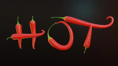 Red Hot Chili Generator - Blender geometry nodes