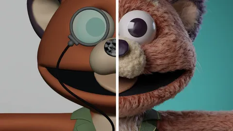 Red Panda Muppet Starter File - Blender 3d models