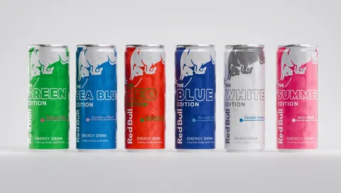 Redbull Edition Labels - Blender 3d models