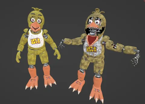 Reimagined Chica V2 - Blender 3d models