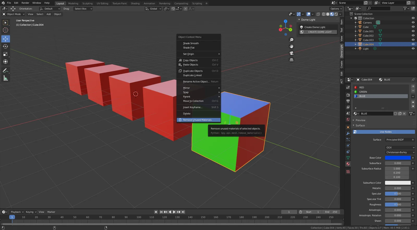 Remove Unused Materials screenshot 2