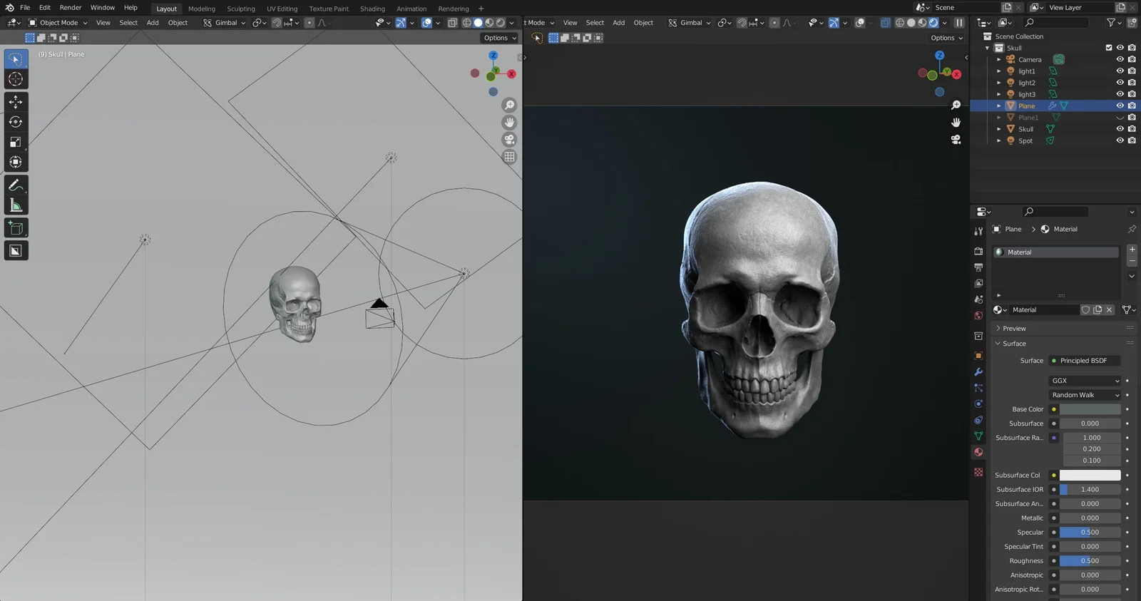 Skull Render Scene screenshot 4