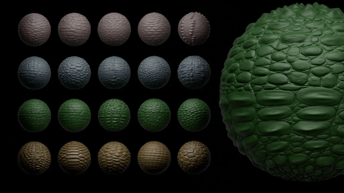 Reptile Skin Brushes and Alphas screenshot 8