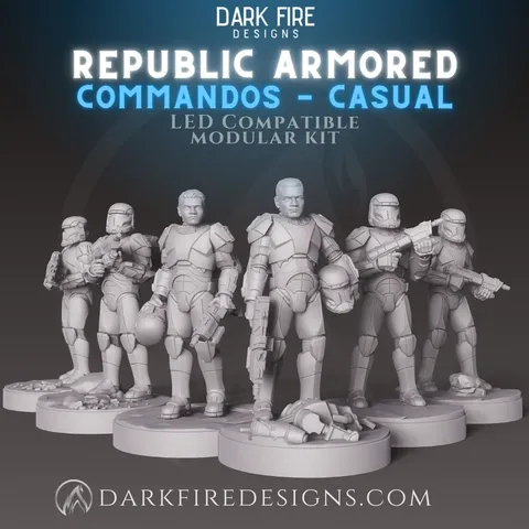 Republic Armored Commando Squad - Blender 3d models