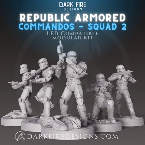 Republic Armored Commandos Squad 2 - Blender 3d models