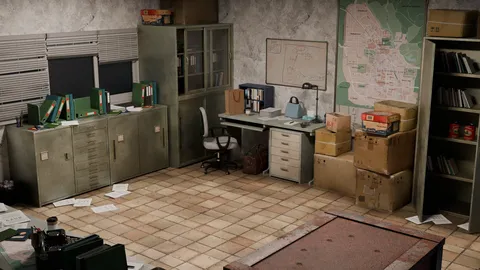 Resident Evil 3 Save Room Diorama - Blender scenes