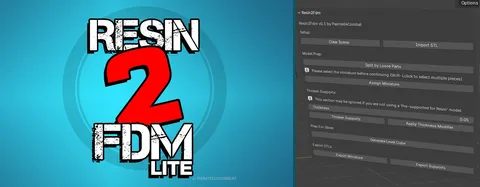 Resin2FDM Lite - Blender addons