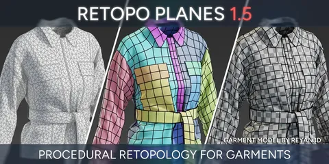 Retopo Planes - Blender geometry nodes