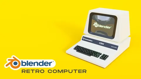 Retro Computer - Blender scenes