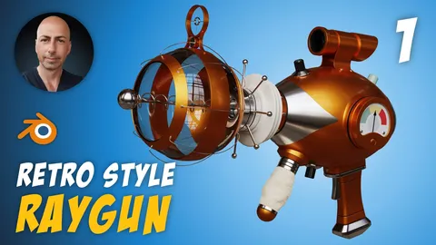 Retro Style Raygun Materials - Blender shaders