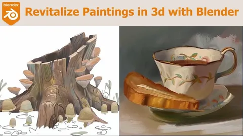 Revitalize Paintings in 3D - Blender tutorials & courses