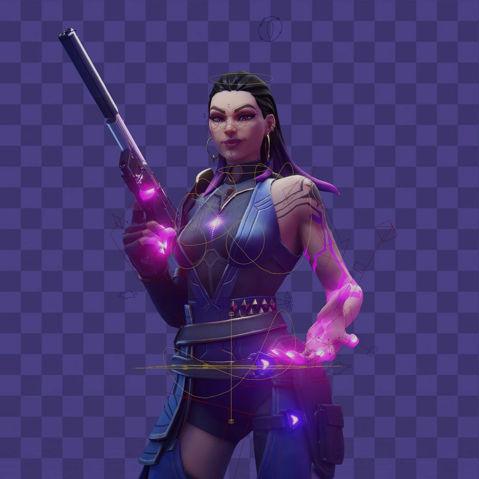 Reyna Character Rig screenshot 2