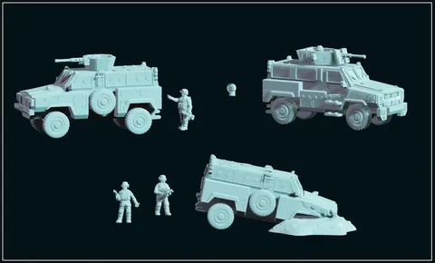 RG-31 MRAP Mk3 and Mk5 - Blender 3d models