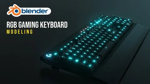 RGB Gaming Keyboard - Blender 3d models