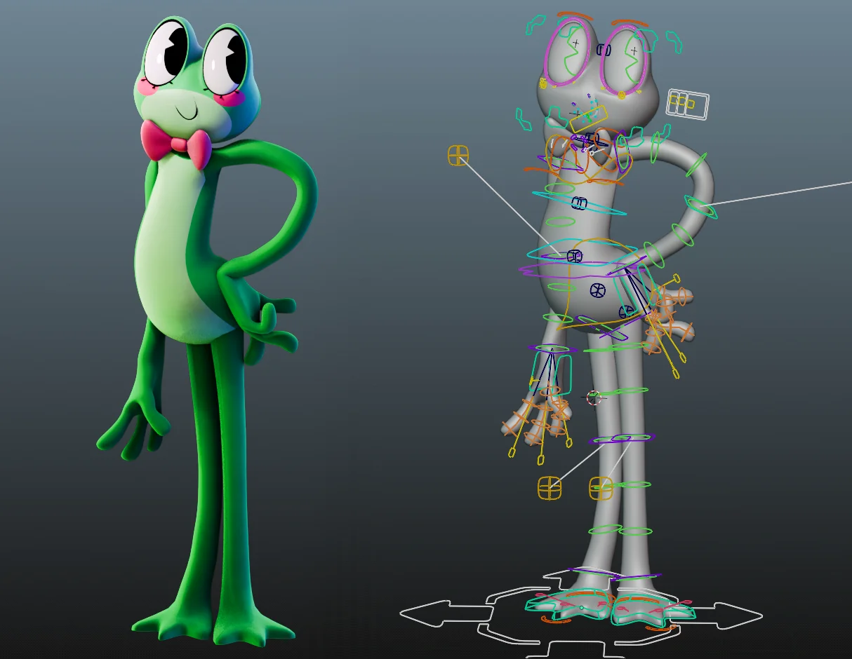 Ribbit Character Rig screenshot 2